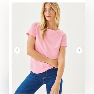 NWT. Lily Pulitzer Conch Shell Pink Key West Top. Size XL